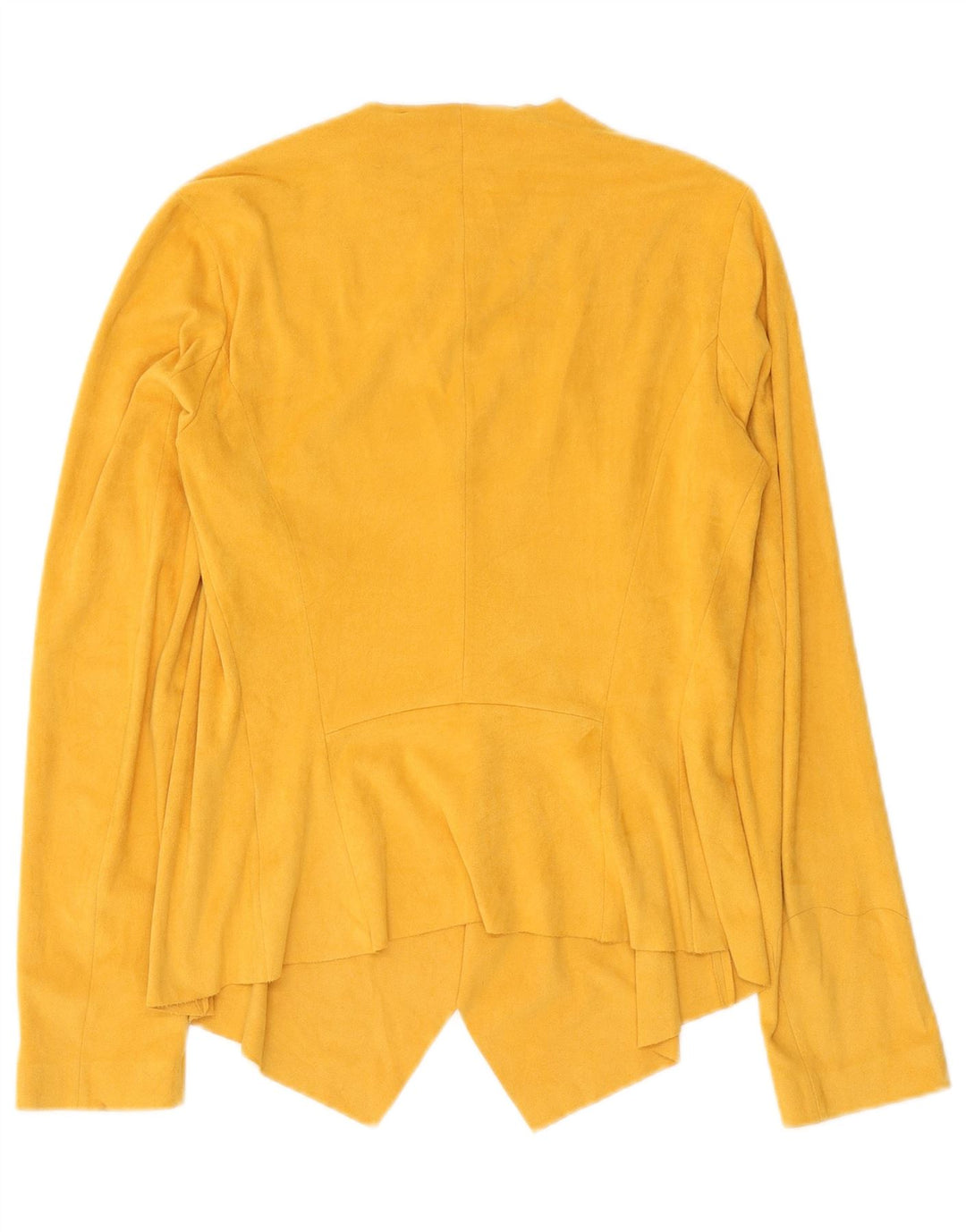 Giacca blazer aperta oversize da donna Zara UK 6 XS poliestere giallo