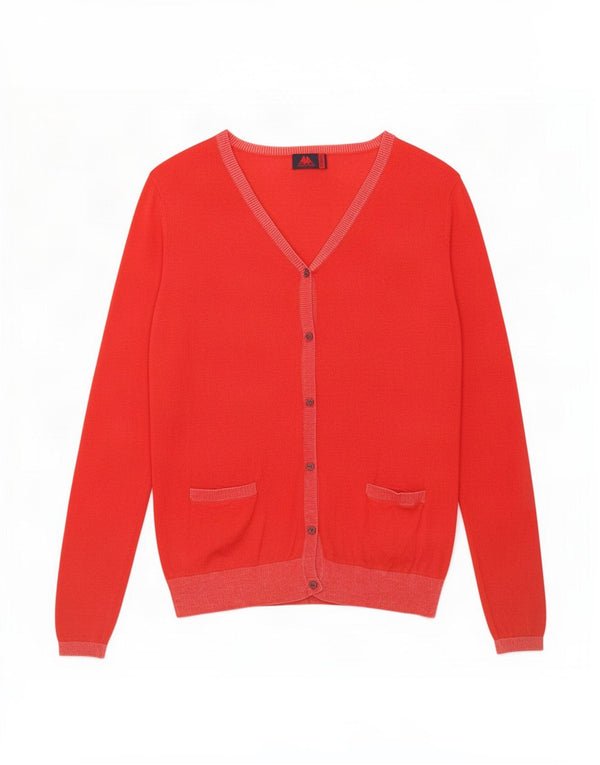 Maglione cardigan da donna Kappa UK 12 rosso medio in viscosa