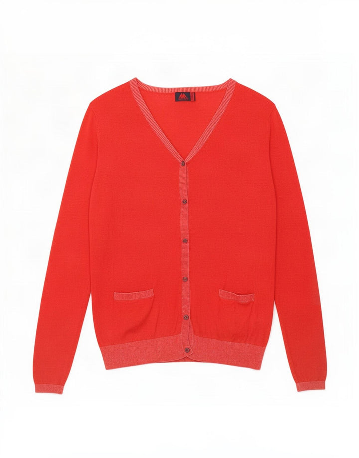 Maglione cardigan da donna Kappa UK 12 rosso medio in viscosa