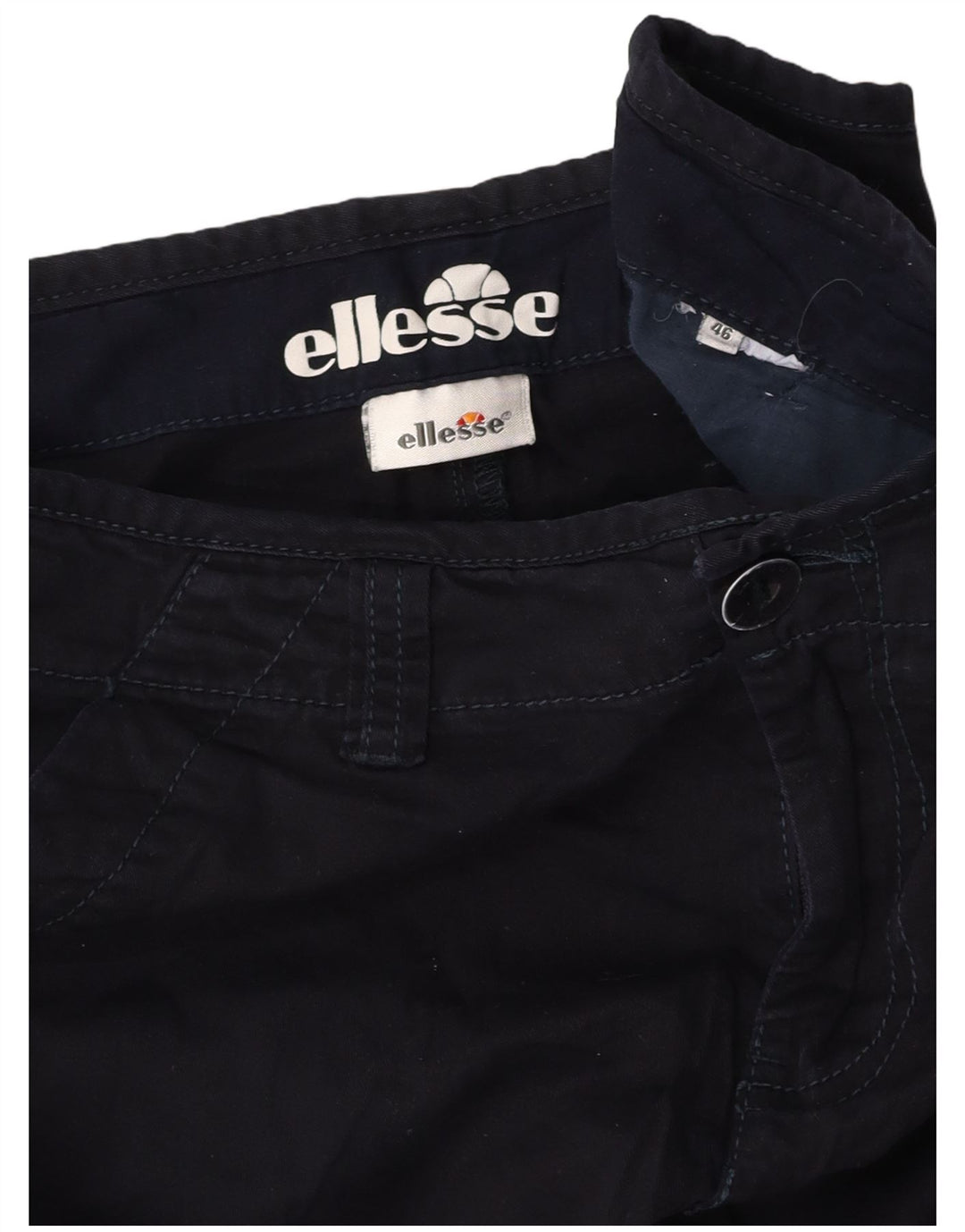 Pantaloncini chino da uomo ELLESSE IT 46 Small W29 Blu Navy