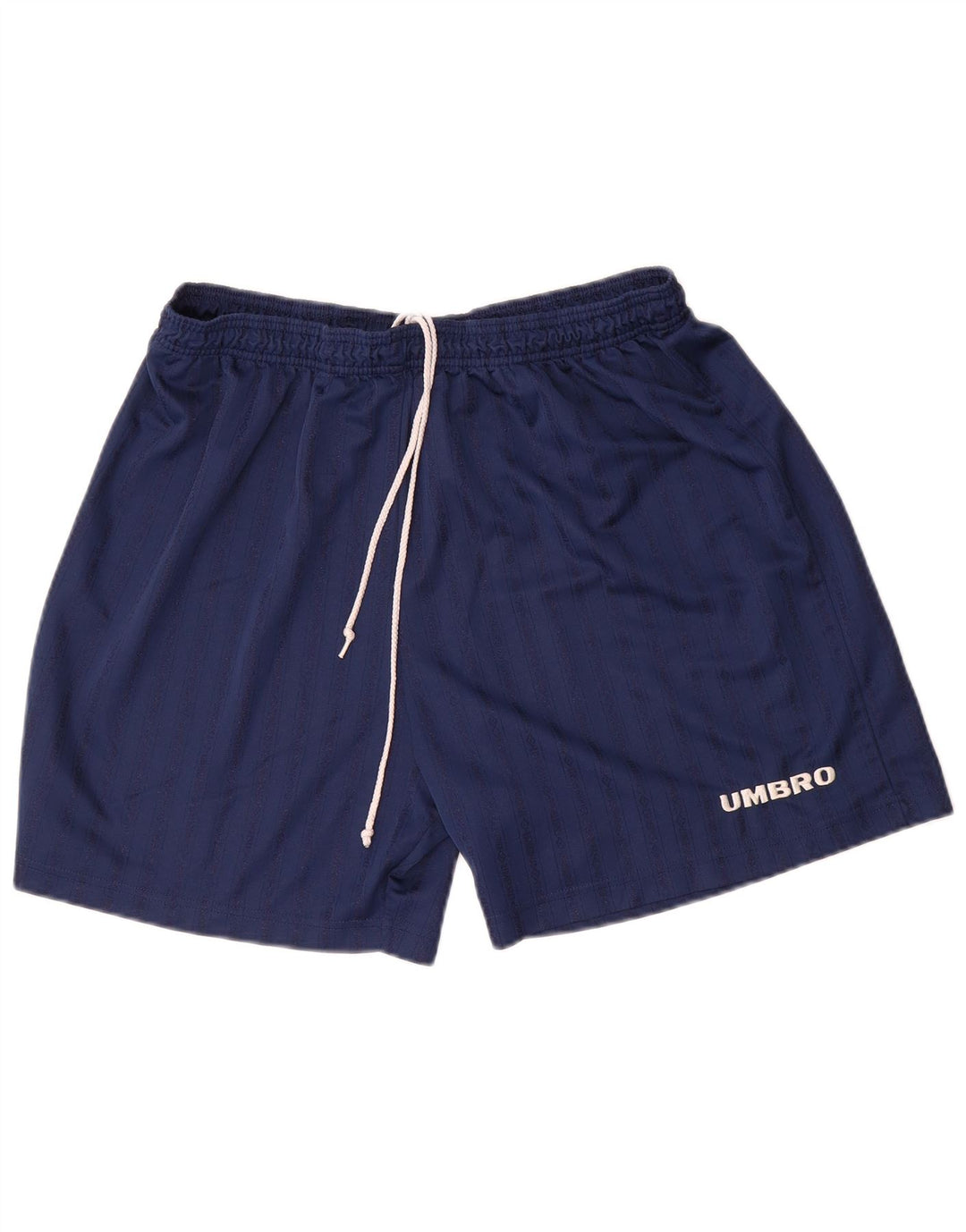 Pantaloncini sportivi Umbro da uomo XL blu navy gessato in poliestere