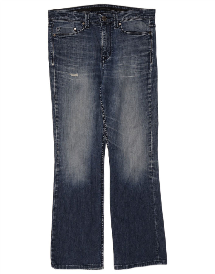 Jeans bootcut invecchiati da donna Calvin Klein W33 L29 cotone blu