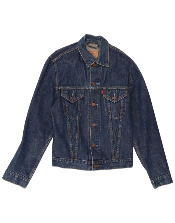Giacca di jeans da uomo Levi's UK 38 cotone blu navy medio