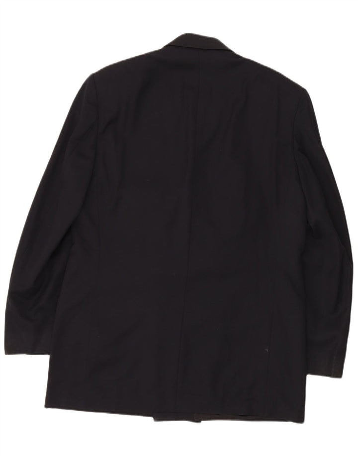 MARKS & SPENCER Giacca blazer doppiopetto da uomo UK 42 Large Blu Navy
