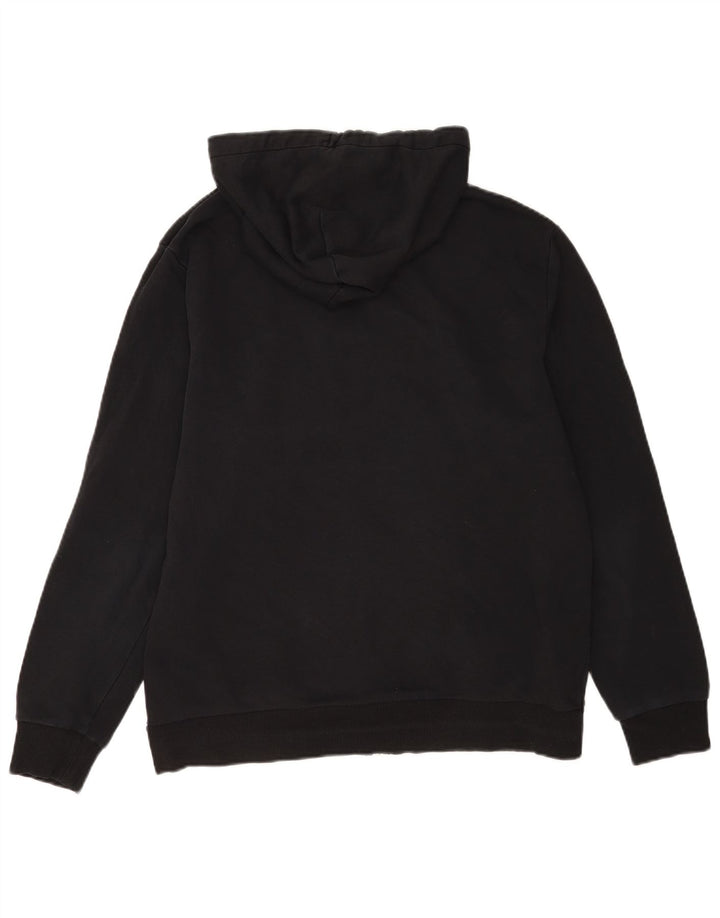 Maglione con cappuccio e zip da uomo Converse in cotone nero medio
