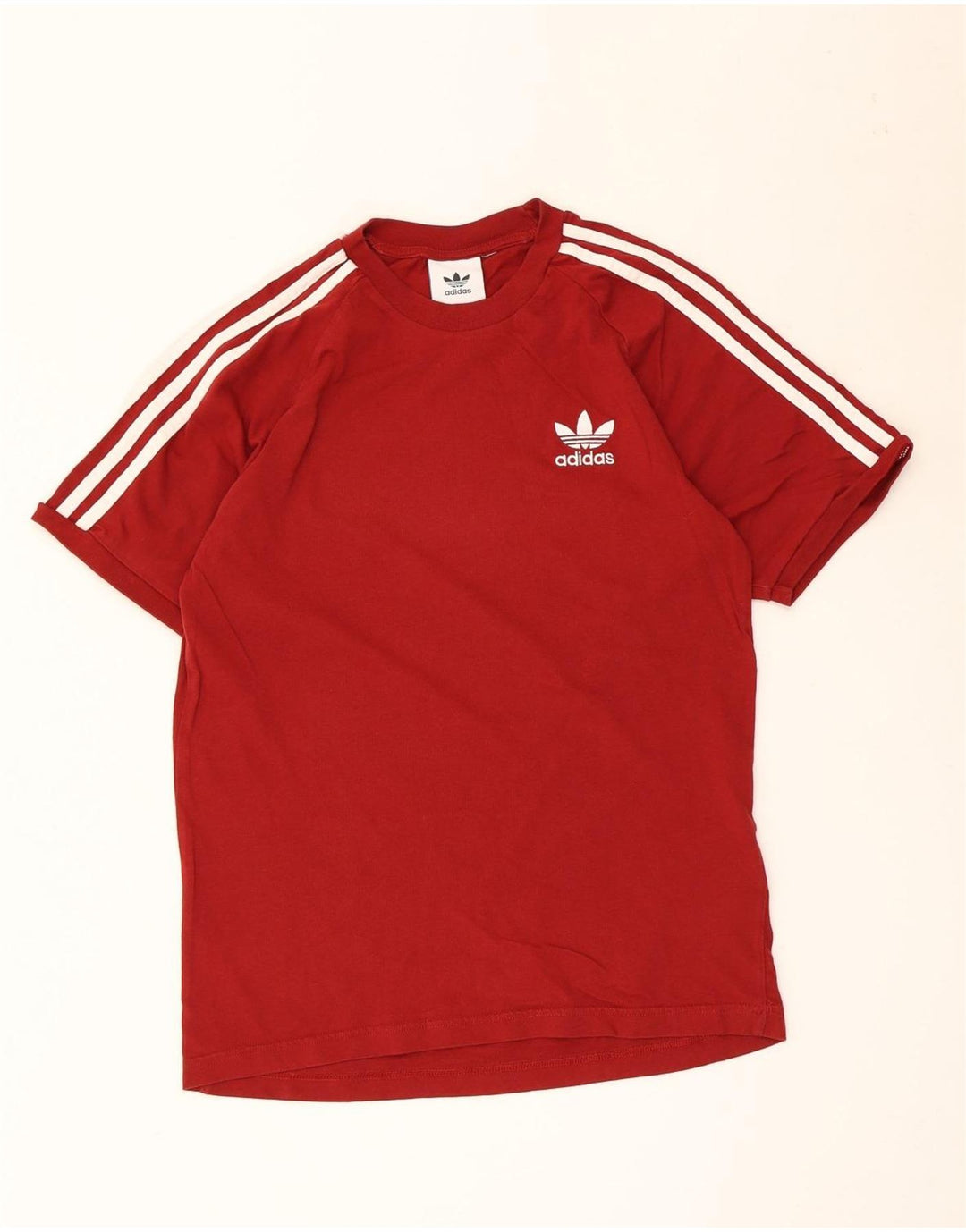 T-shirt Adidas da uomo Top Small rossa in cotone