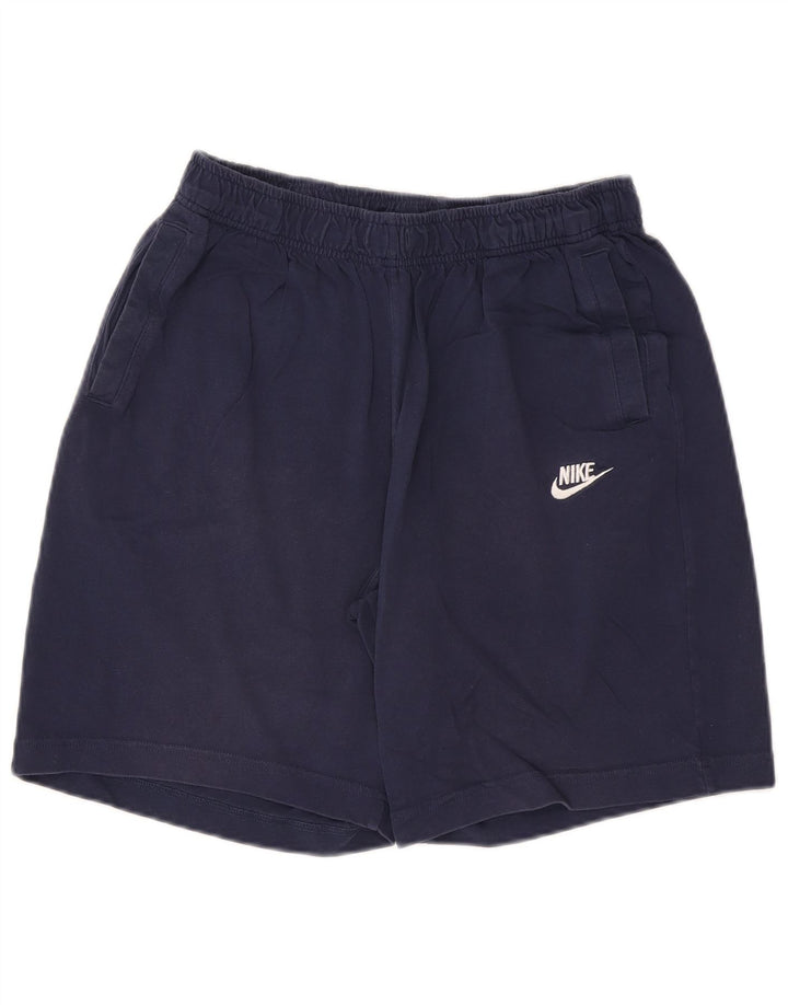 Pantaloncini sportivi da uomo Nike Large in cotone blu navy