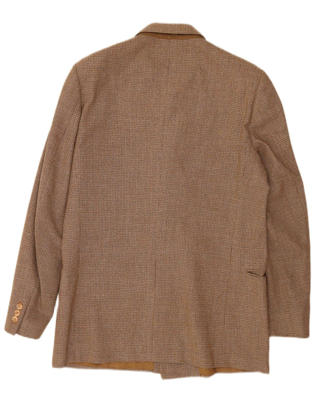 Giacca Blazer Doppiopetto Uomo Luigi Botto IT 50 Large Marrone Lana
