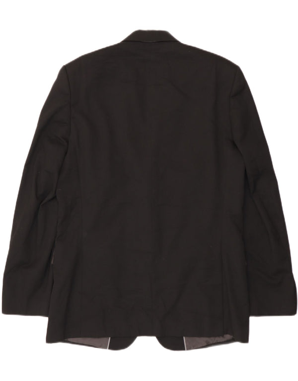 Giacca blazer lunga a 2 bottoni Marks & Spencer da uomo UK 42 grande nera