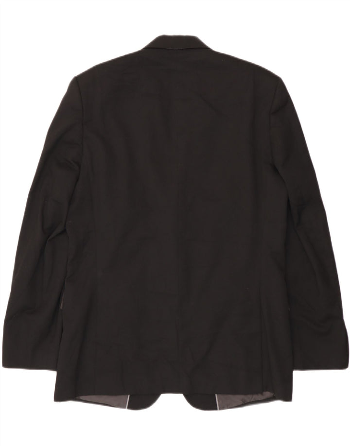 Giacca blazer lunga a 2 bottoni Marks & Spencer da uomo UK 42 grande nera