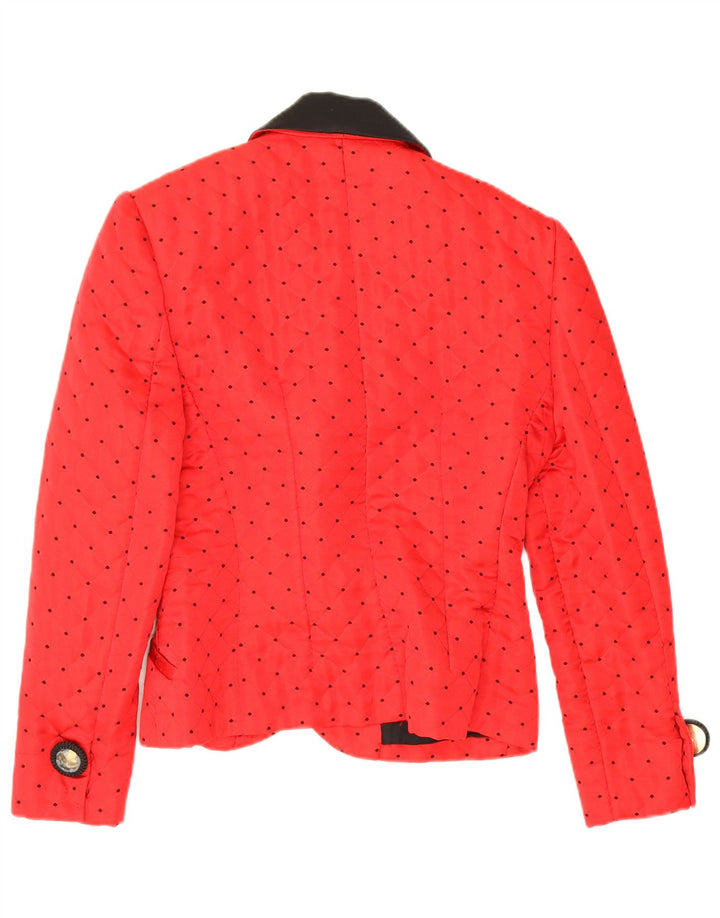 Giacca blazer da donna a 2 bottoni Roccobarocco IT 44 Acrilico maculato rosso medio