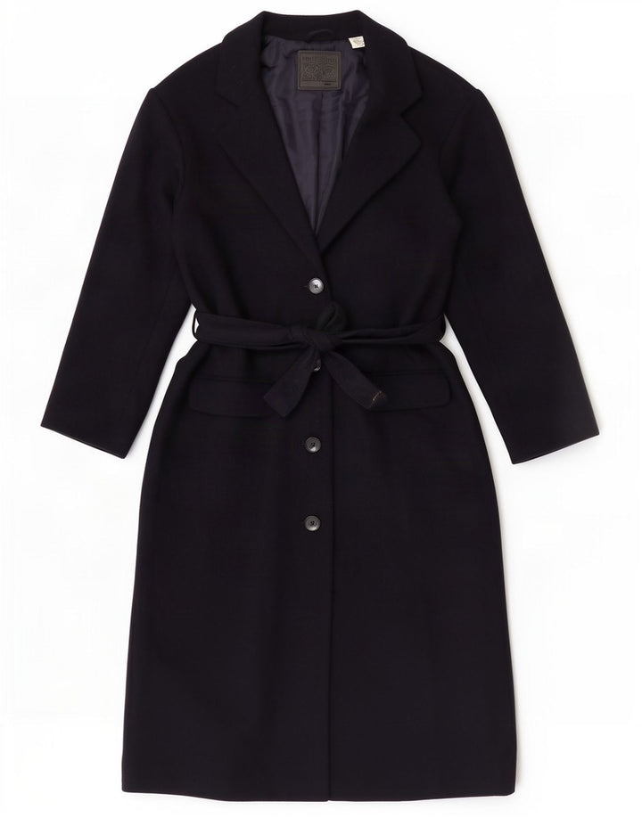 Cappotto da donna Levi's UK 14 medio in lana blu navy