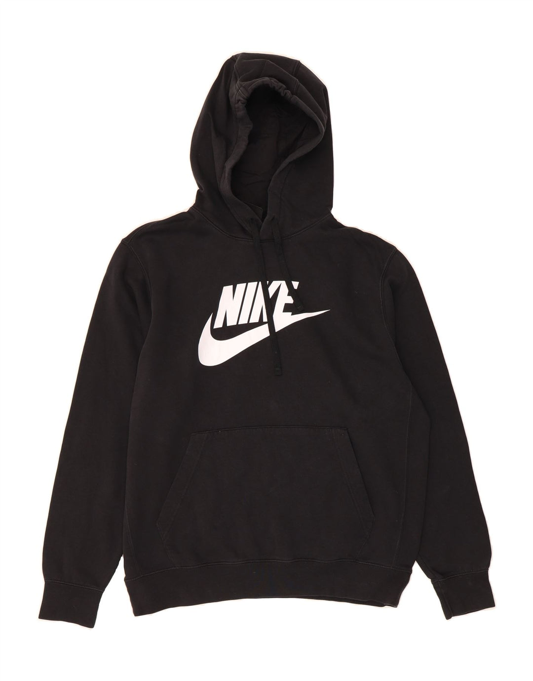 NIKE Mens Graphic Hoodie Jumper Large Black Cotton Vintage Nike and Second-Hand Nike from Messina Hembry 