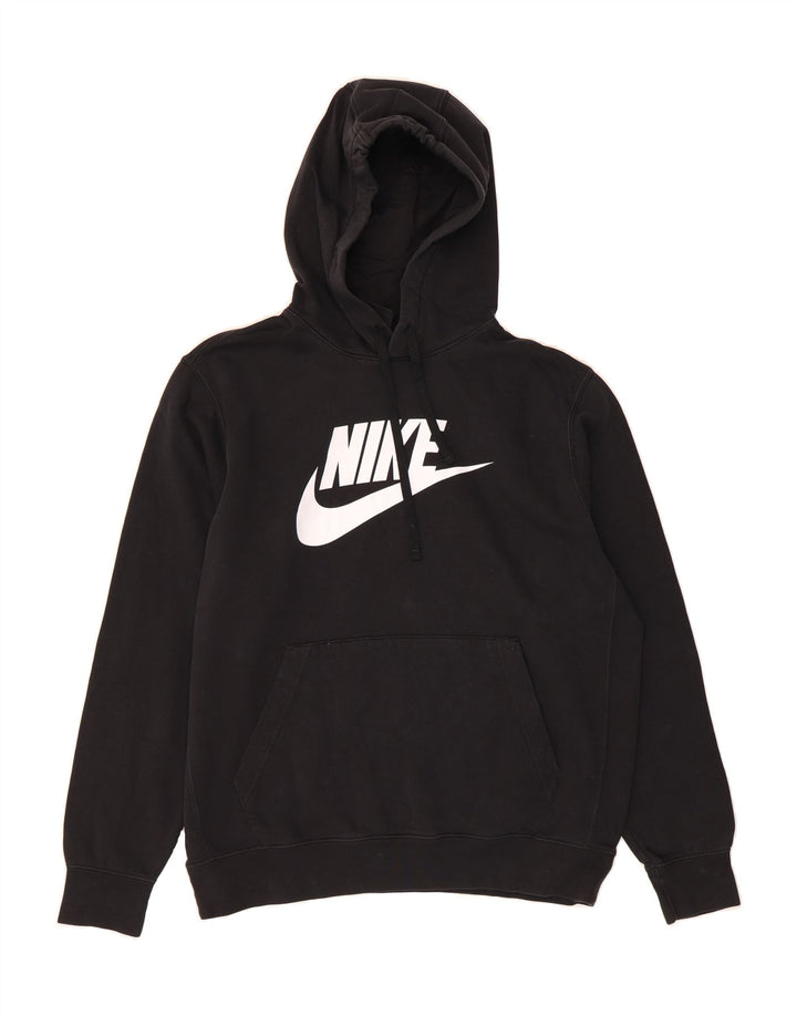 NIKE Mens Graphic Hoodie Jumper Large Black Cotton Vintage Nike and Second-Hand Nike from Messina Hembry 