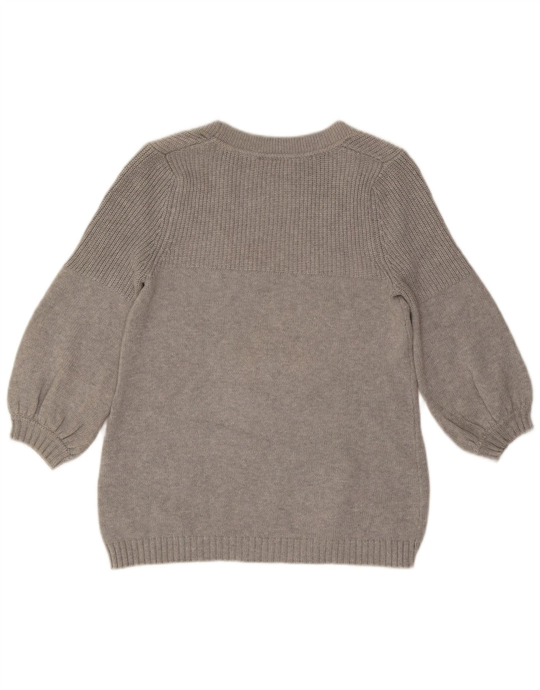 WAREHOUSE Maglione da donna con scollo a barca con maniche a 3/4 UK 12 Grigio medio