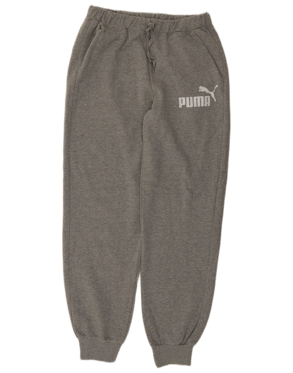 Pantaloni da tuta grafica da uomo Puma Joggers in cotone grigio medio