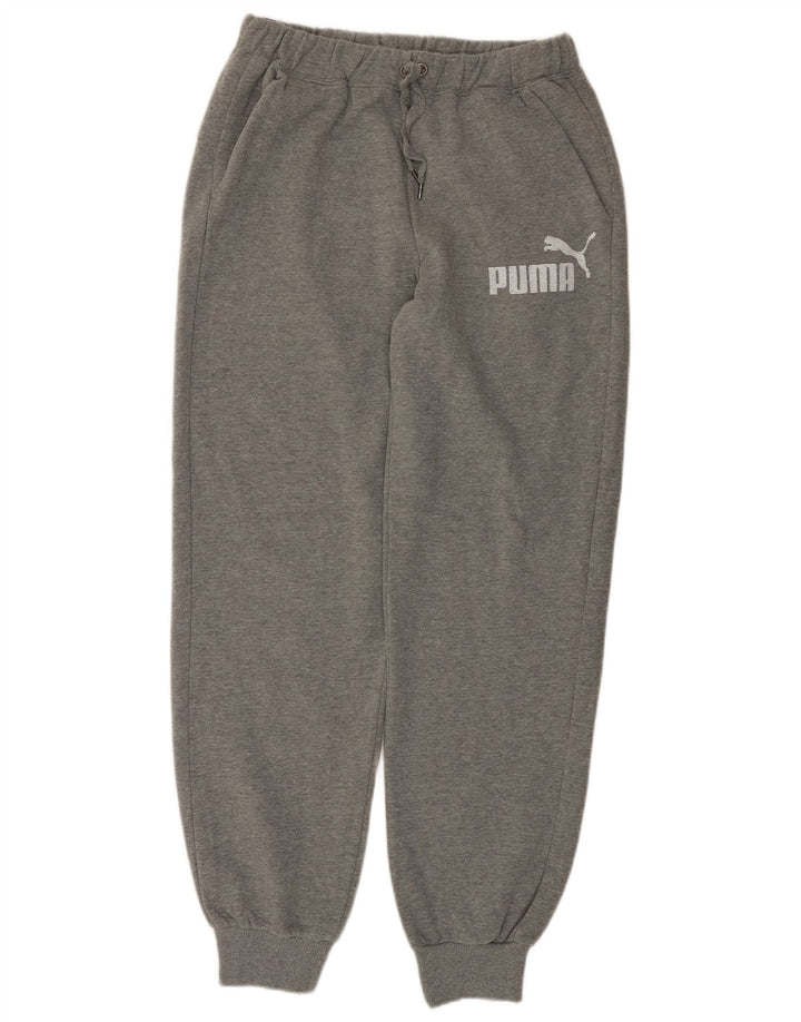 Pantaloni da tuta grafica da uomo Puma Joggers in cotone grigio medio