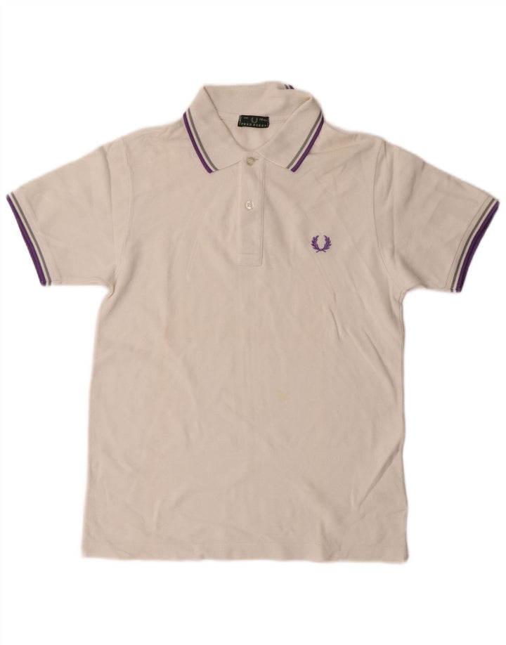 Polo Fred Perry da bambino 13-14 anni in cotone bianco sporco