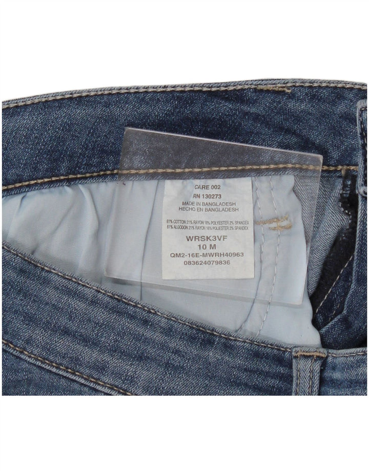 Jeans slim da donna Wrangler US 10 grandi W30 L29 cotone blu