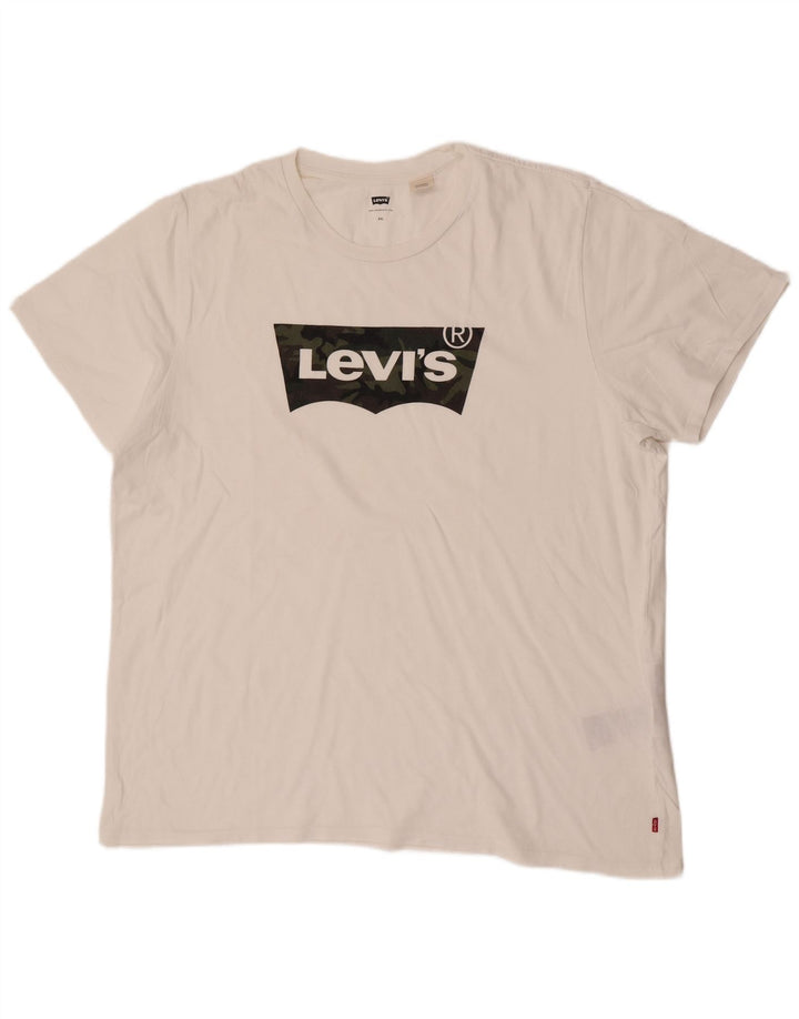 T-shirt grafica da uomo Levi's Top 2XL cotone bianco