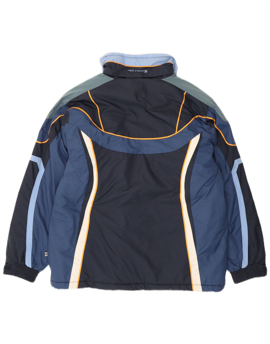 Giacca a vento da uomo Brugi UK 40 Large blu navy color block in poliammide