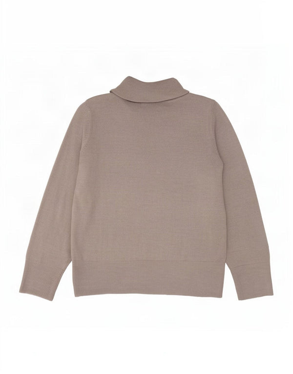 Maglione maglione a collo alto da donna Marks & Spencer UK 12 Grigio medio