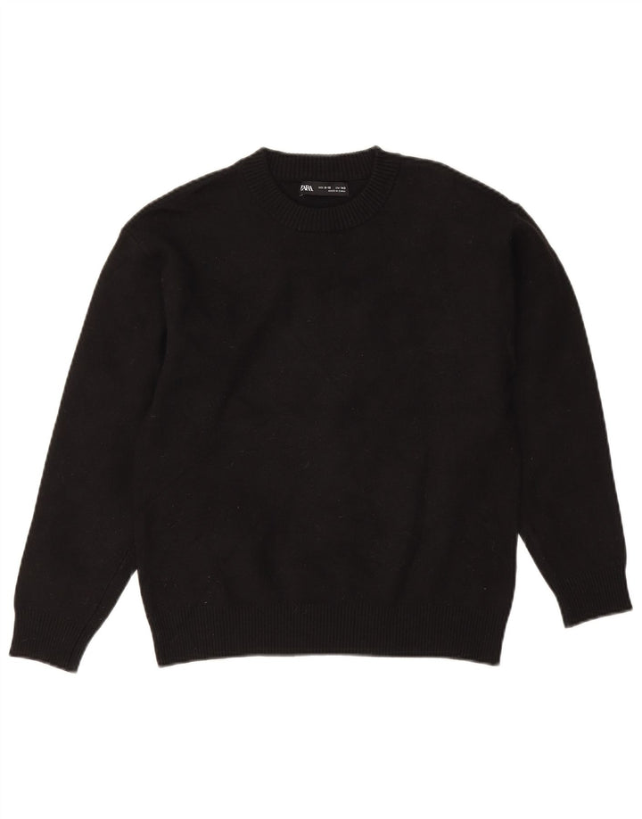 Maglione girocollo da bambino Zara 9-10 anni nero