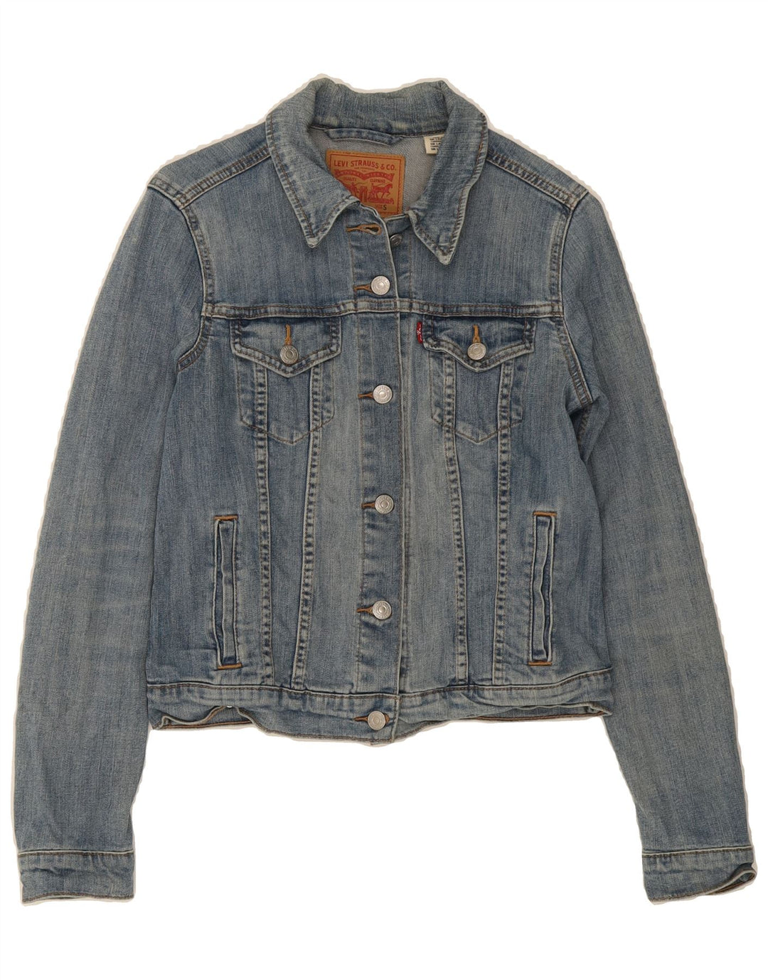 LEVI'S Womens Denim Jacket UK 10 Small Blue Cotton Vintage Levi's and Second-Hand Levi's from Messina Hembry 