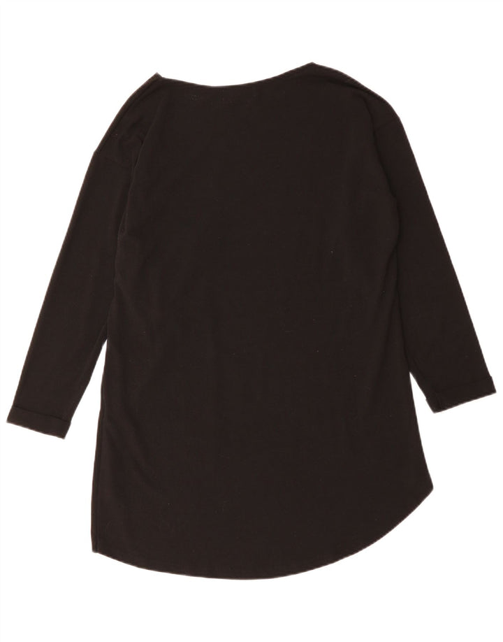 Top Zara da donna a maniche lunghe UK 14 medio nero