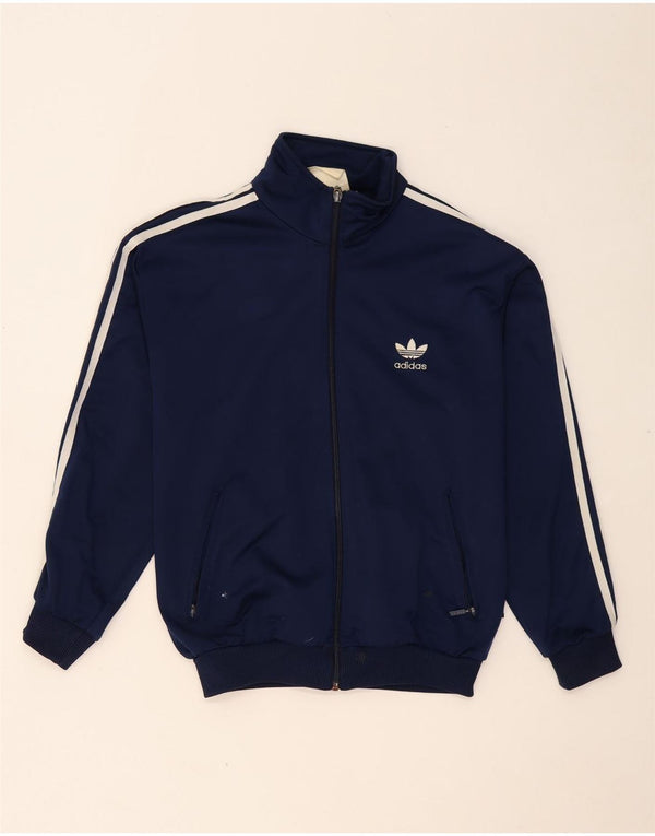 Giacca da tuta ADIDAS da ragazzo 13-14 anni in poliestere blu navy