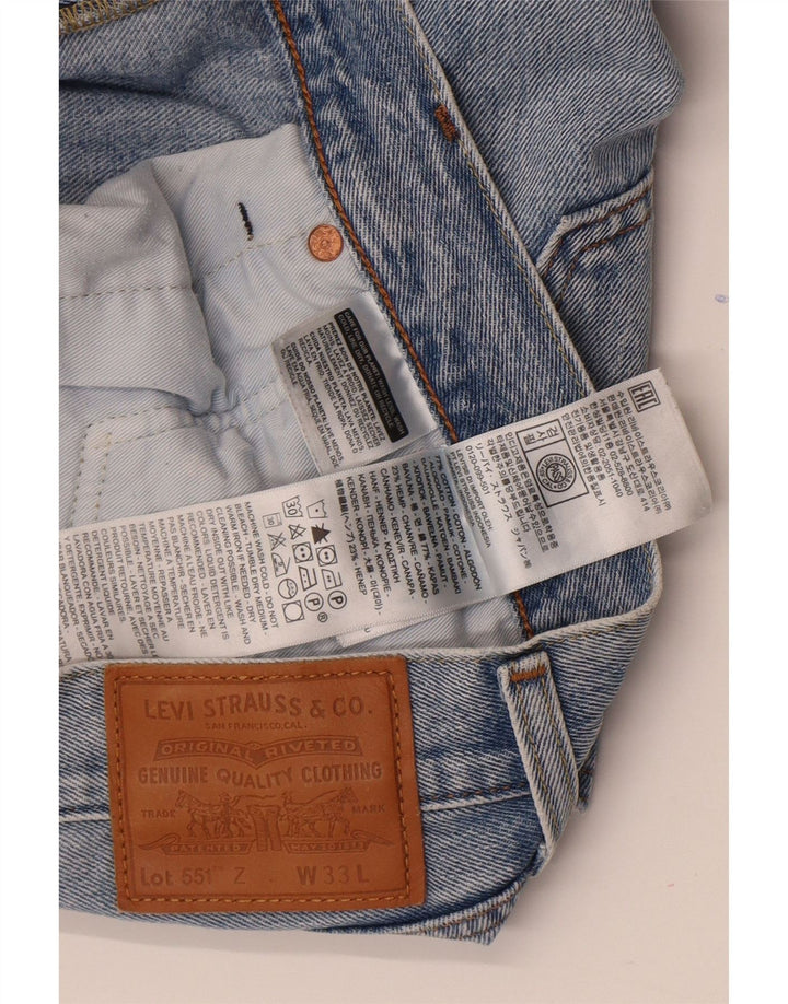 LEVI'S Jeans dritti da uomo 551 W33 L27 Cotone blu