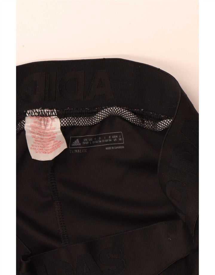 Pantaloni della tuta Adidas Climalite da ragazza 13-14 anni in poliestere nero