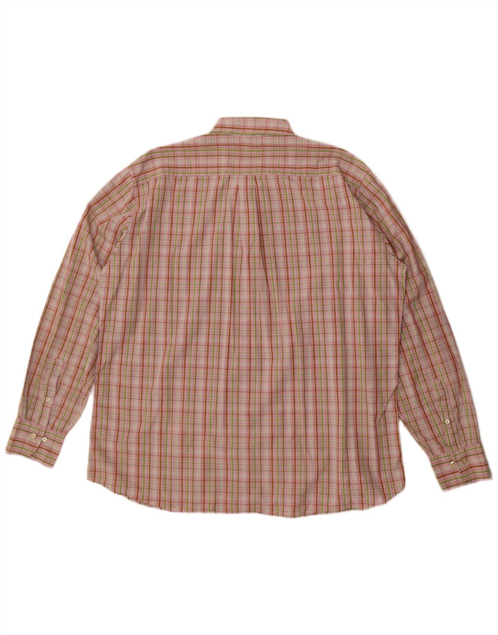 Camicia da uomo Avirex 2XL cotone a quadri rosa