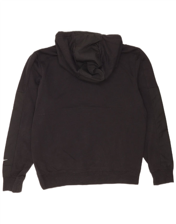 Felpa con cappuccio Nike da uomo con vestibilità grafica regolare, piccola, in cotone nero