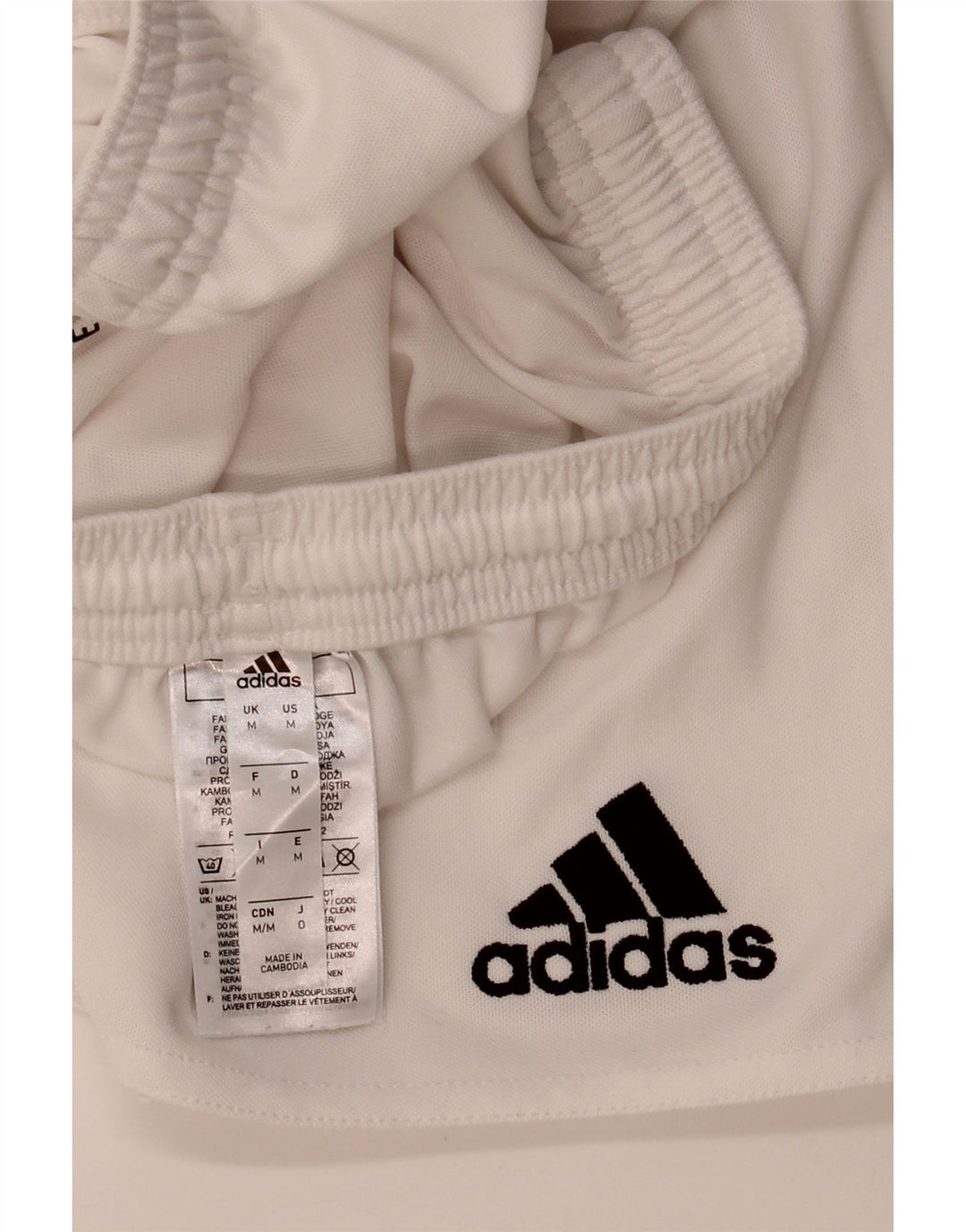 Pantaloncini sportivi Adidas Aeroready da uomo in poliestere bianco medio