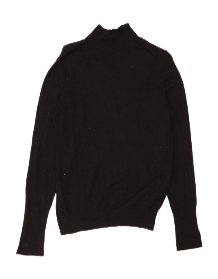 Maglione maglione collo alto da donna Zara UK 12 medio nero