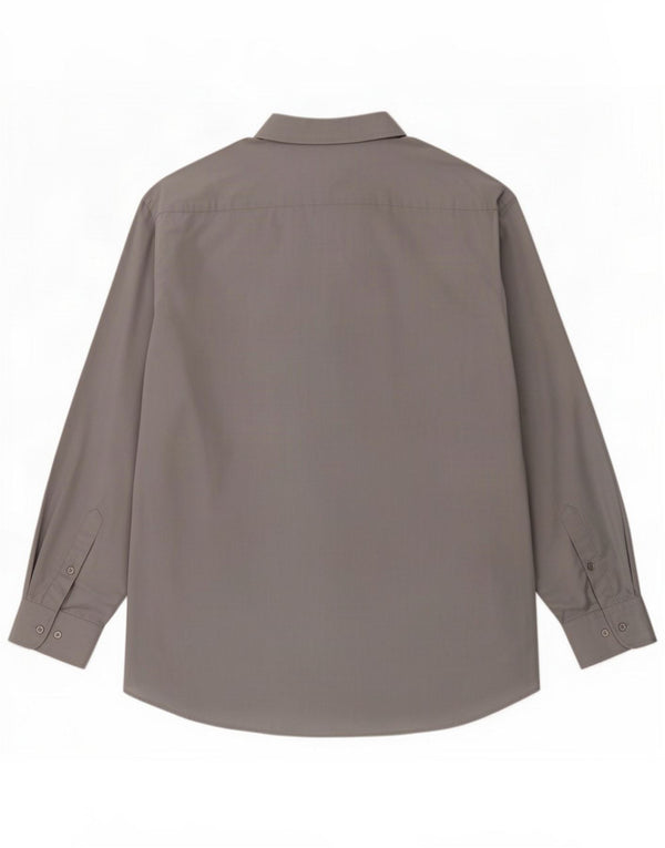 Pierre Cardin Mens Shirt Size 17 1/2 XL Grey Cotton