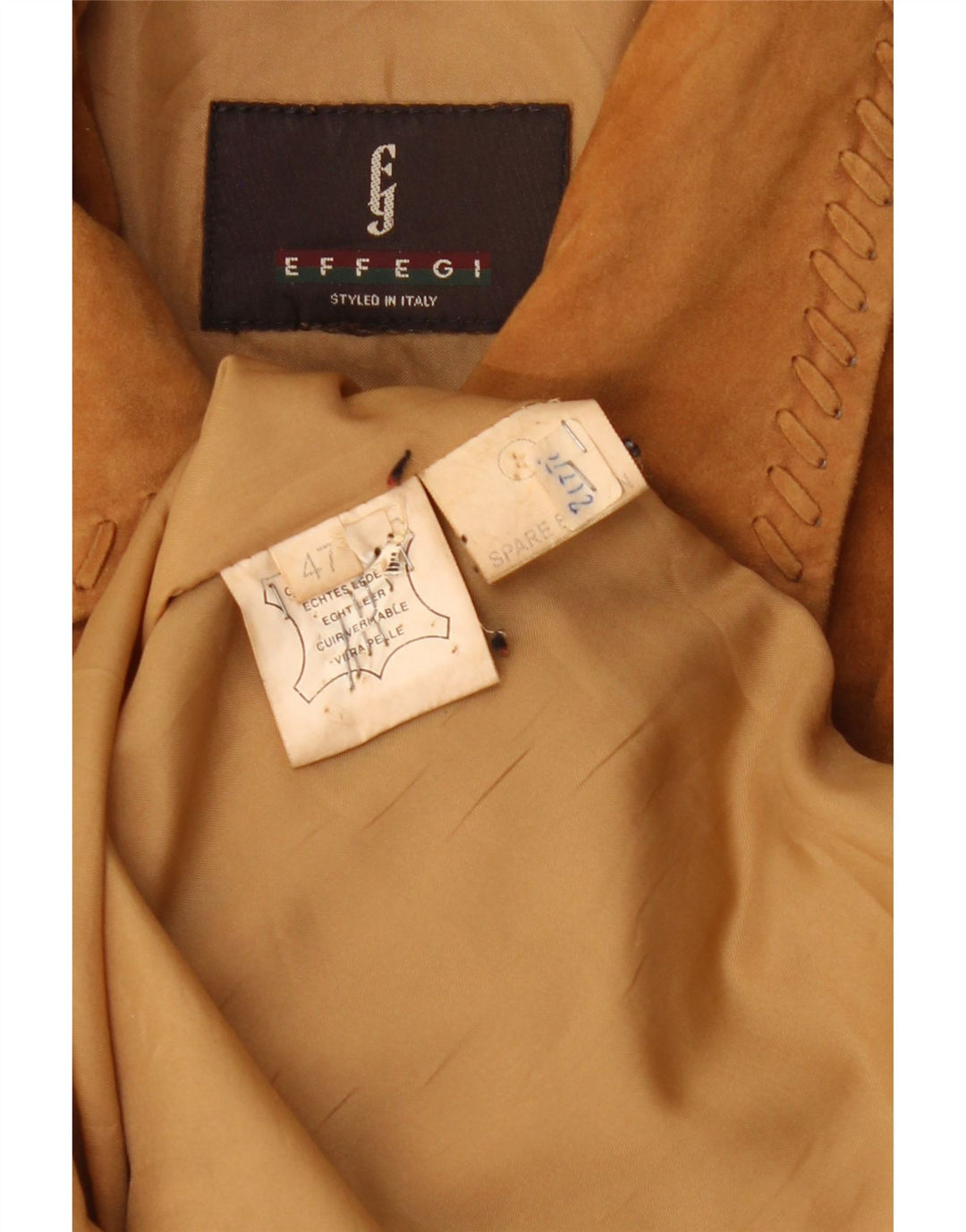 Giacca Donna Scamosciata Effegi IT 47 Large Pelle Marrone