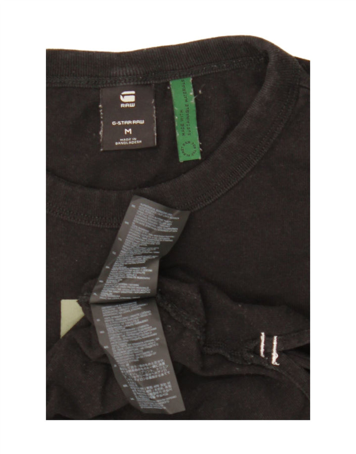 T-shirt grafica da uomo G-STAR Top in cotone nero medio