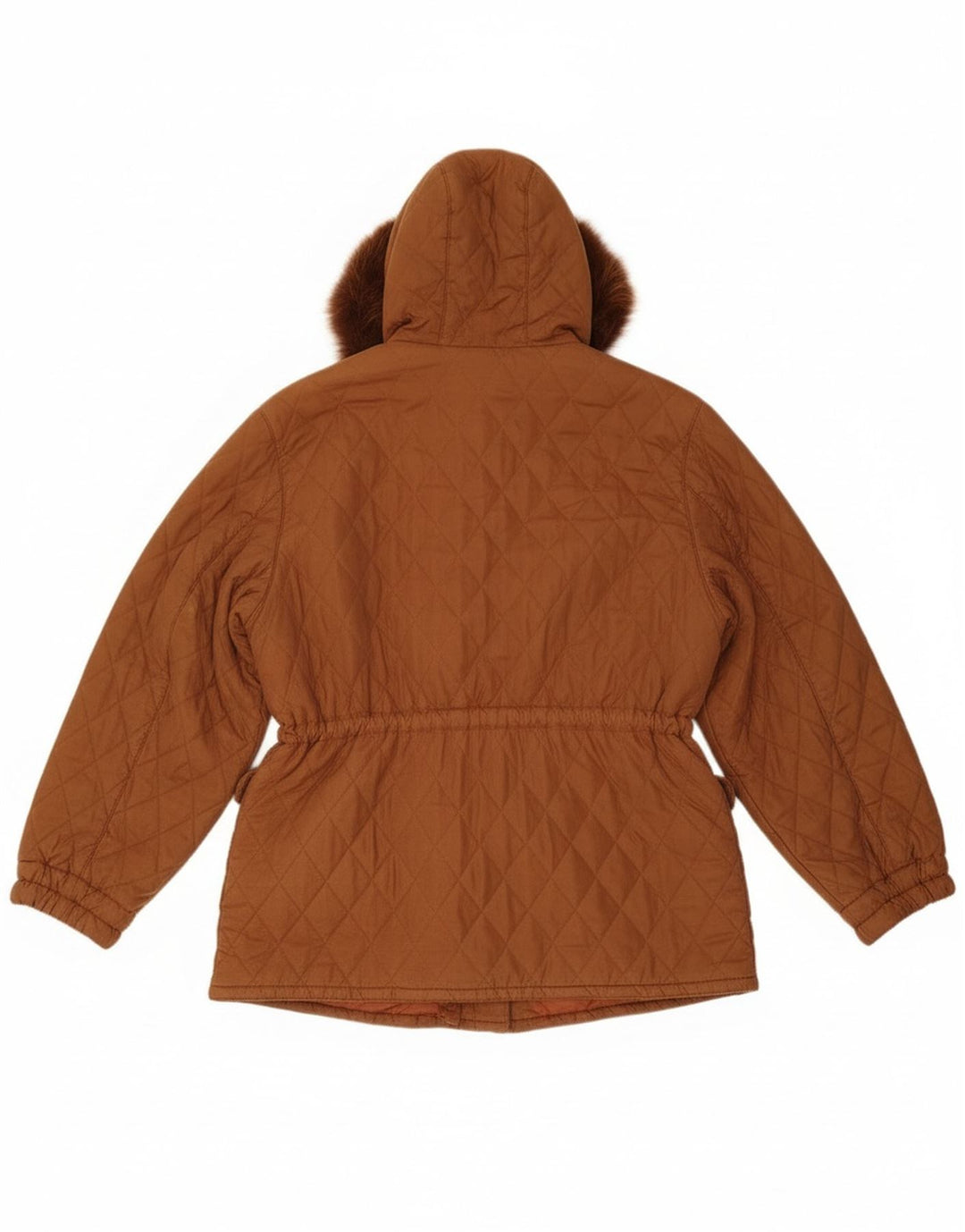 Giacca trapuntata oversize con cappuccio da donna Ileana Zara IT 40 piccola marrone