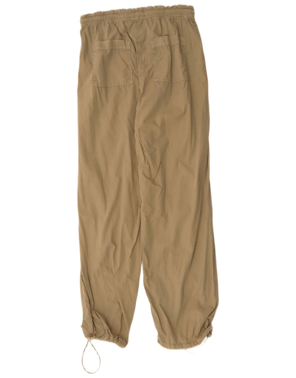 Pantaloni chino da jogging da donna Marks & Spencer UK 12 medio W32 L32 Beige