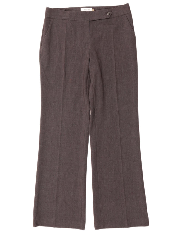 Pantaloni da completo da donna Calvin Klein Classic Fit US 6 Small W32 L32 Grigio