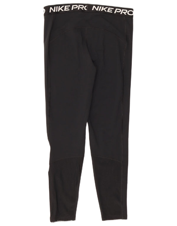 Leggings grafici da donna Nike UK 14 grande poliestere nero