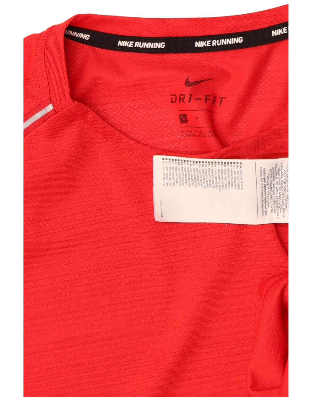 T-shirt Nike Dri Fit da uomo, grande, in poliestere rosso