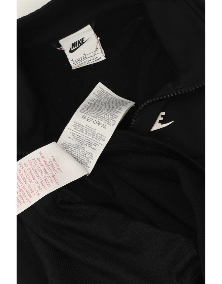 Giacca superiore della tuta grafica da ragazzo Nike 10-11 anni poliestere nero medio