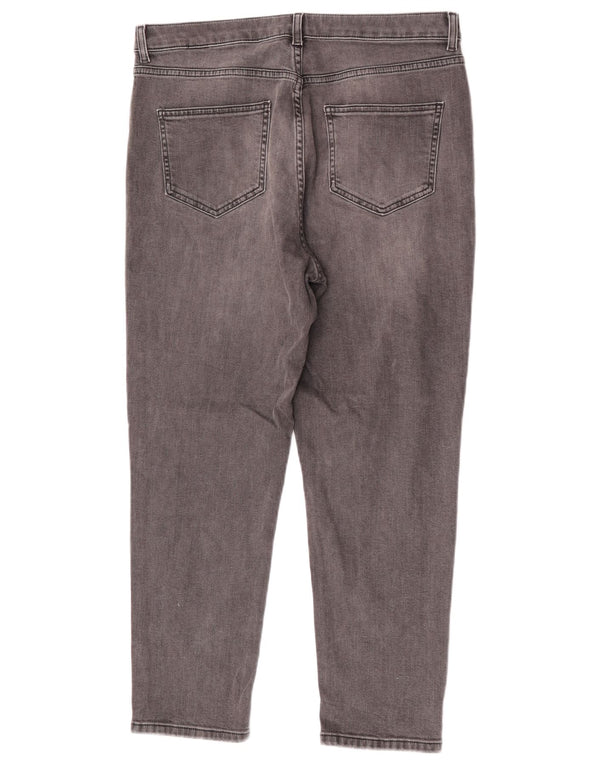 Jeans dritti da donna Marks & Spencer UK 14 Large W32 L26 Cotone nero