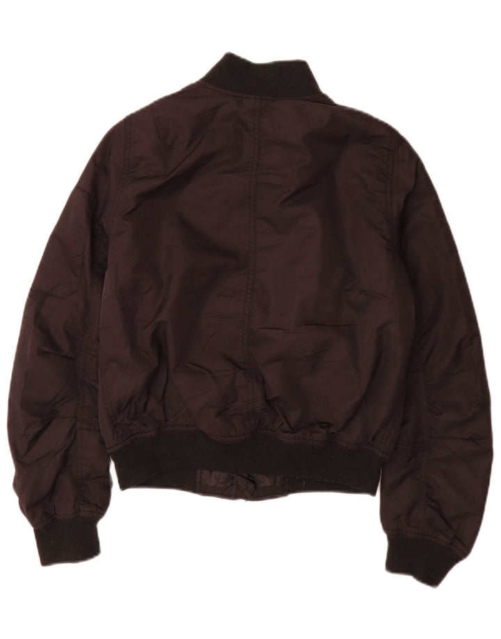 Topshop Bomber oversize da donna UK 6 XS poliestere nero