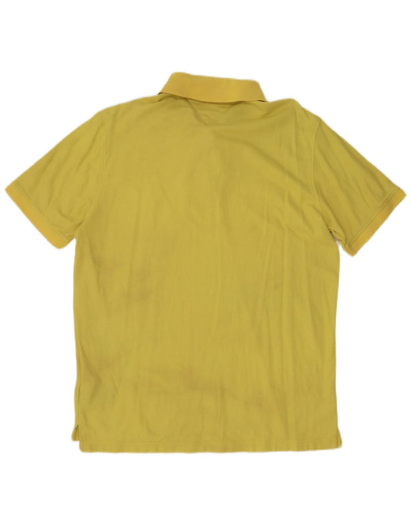 Polo slim fit da uomo Tommy Hilfiger 2XL cotone giallo