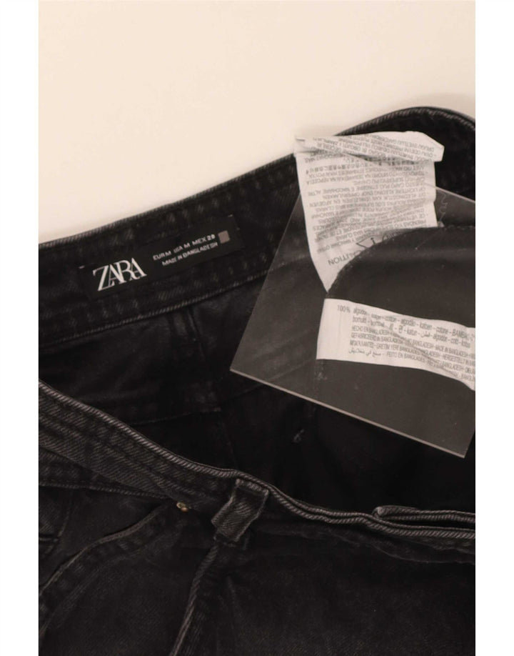 Pantaloncini di jeans da donna Zara medi W28 cotone nero