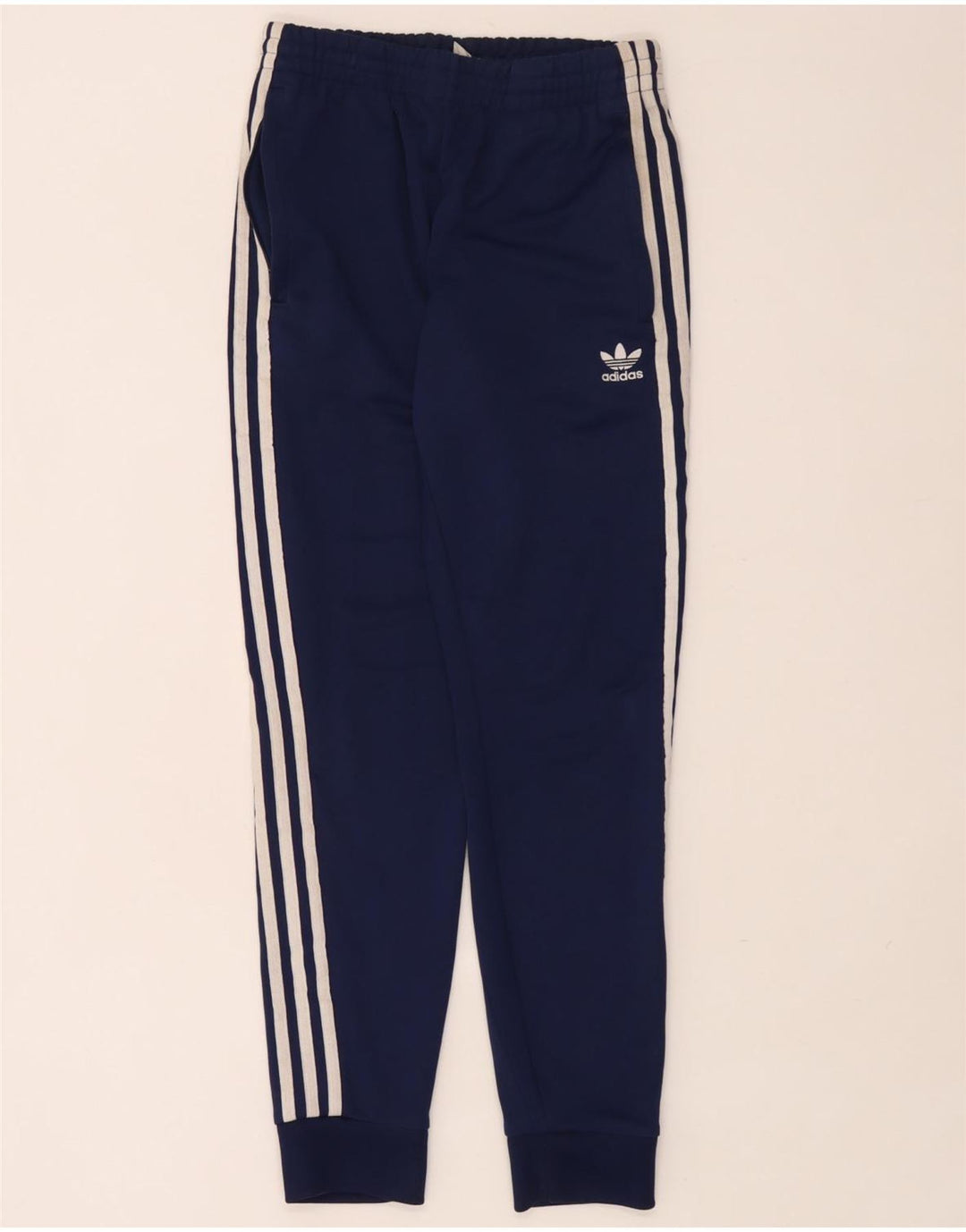 Pantaloni da tuta da uomo Adidas Joggers medi in poliestere blu navy